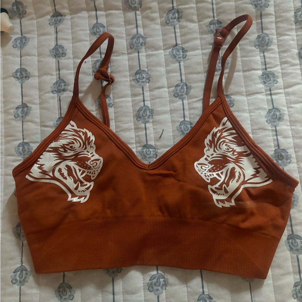 Darc Sport Rust Tiger Print Bralette and leggings set